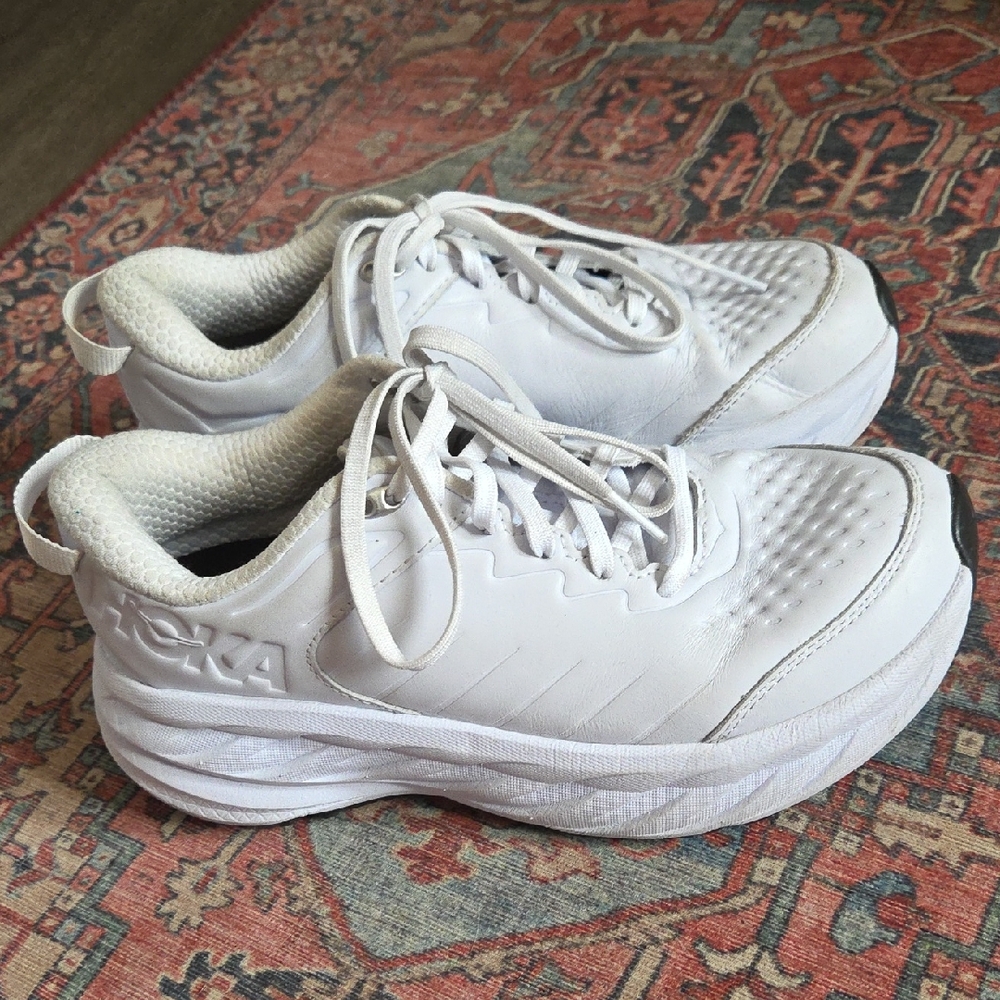 Hoka White Athletic Shoes